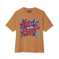Hustle with Heart - Unisex Oversized Boxy Tee, Motivational Shirt, Casual Wear, Gift for Entrepreneurs, Graphic Tee